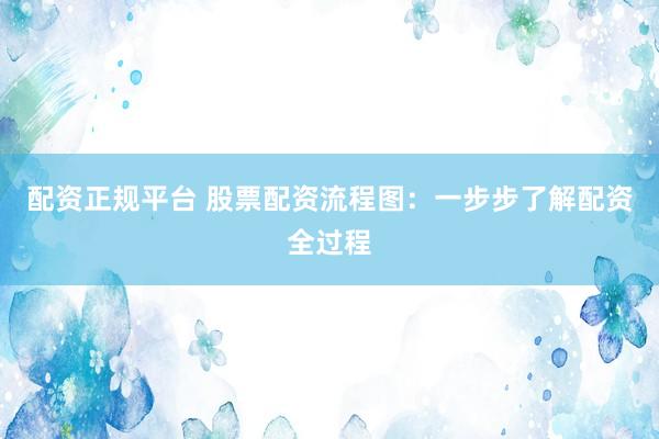 配資正規(guī)平臺(tái) 股票配資流程圖：一步步了解配資全過程
